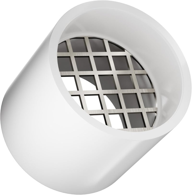 pbugac PVC Vent Cap for 3" Schedule 40 Pipe, Stainless Steel Roof with Mesh Screen, Furnace PVC Termination Cap, RV Furnace Vent Screen (1 Pack) - Image 1